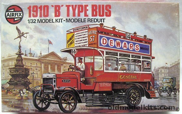 Airfix 1/32 1910 B Type 'Old Bill' City Bus, 06443-1 plastic model kit